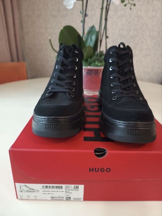 HUGO мужские ботинки, замша, оригинал.