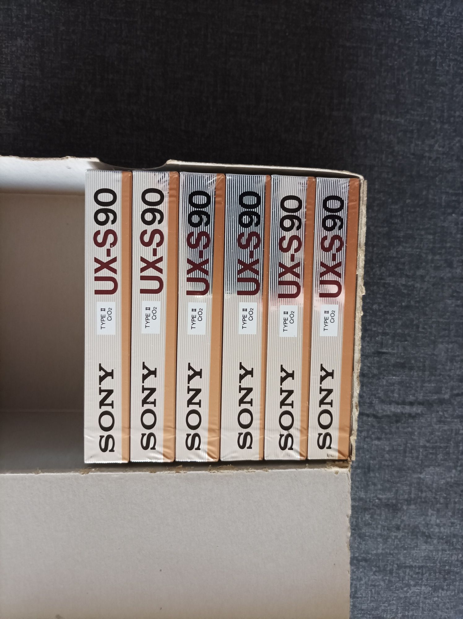Kaseta SONY UX - S 90 Chrom CrO2 ,1986 rok, cena za 1 kasetę