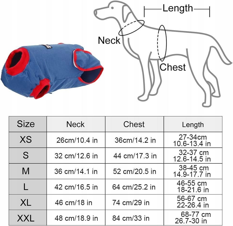 Kombinezon regeneracyjny dla psa zapobiega liz. gryzieni i dr.L/XL/XXL