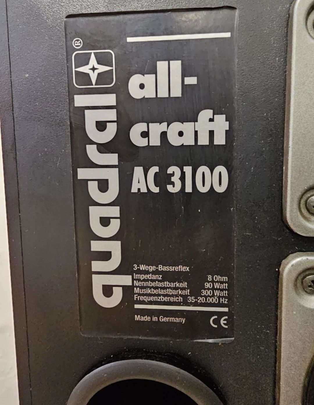 Kolumny Qadral all grafit AC 3100, Akustyka, głośników