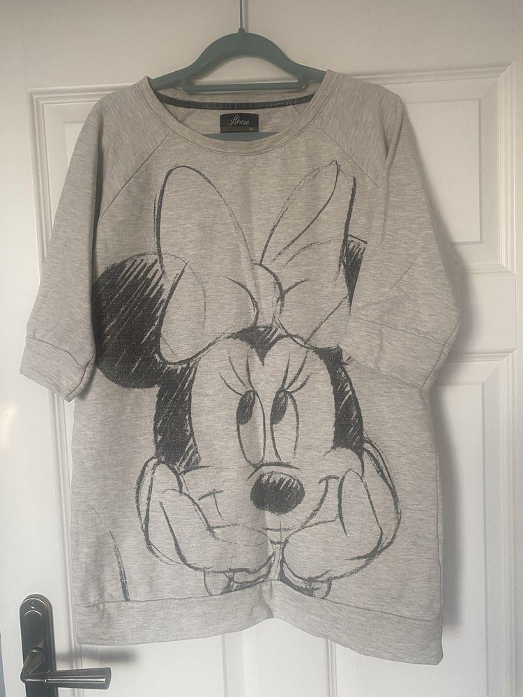 Bluza House Mickey Mouse M szara beżowa