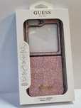Oryginalne Etui GUESS 4G Glitter Script do Samsung Galaxy Flip 6