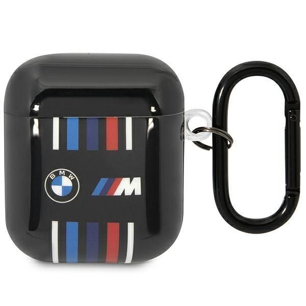 Etui Bmw Bma222Swtk Na Airpods 1/2 - Czarne Multiple Colored Lines