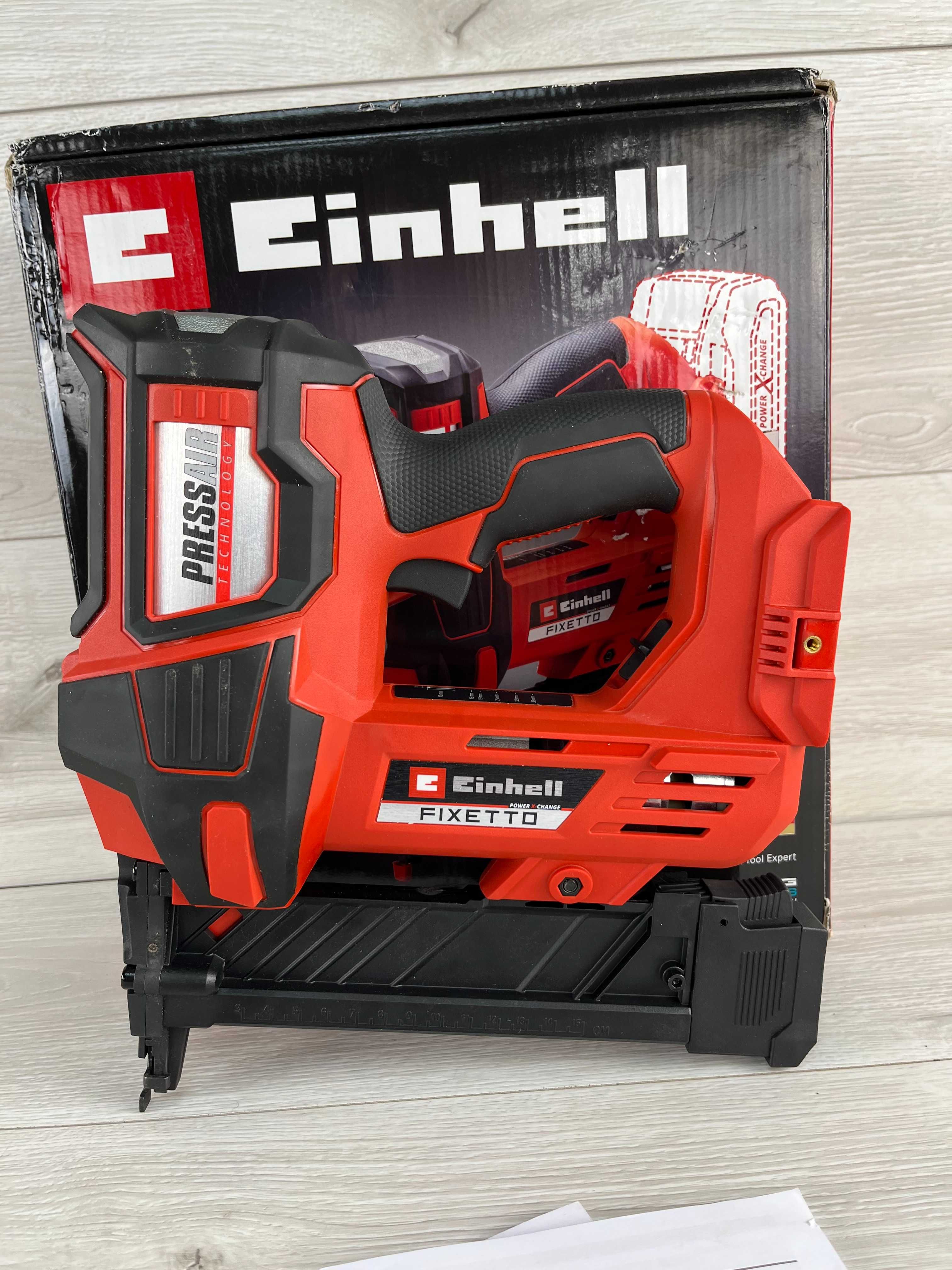 Степлер Einhell FIXETTO 18/36 N Red цвяхи бу без аку і зарядки