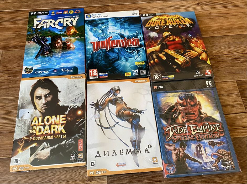 Диски ПК: Анабиоз, Stalker, Предтечи, StarCraft, Resident Evil, Domm 3