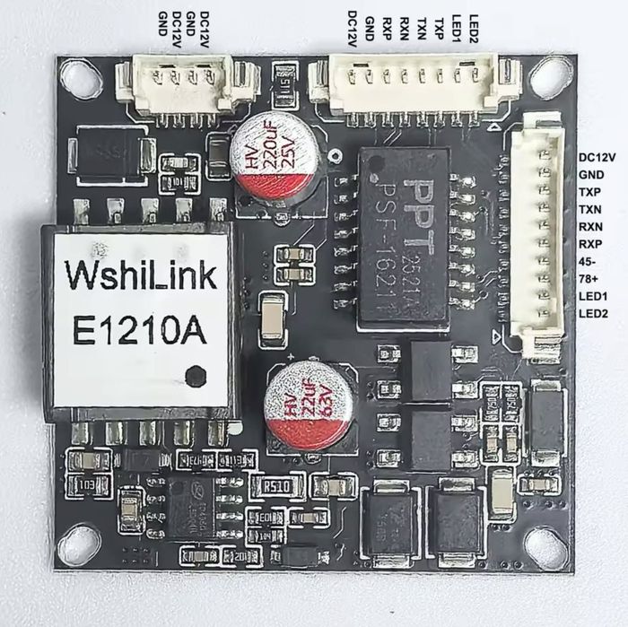 Модуль РОЕ 15 Вт IEEE802.3AT/AF для IP-камеры