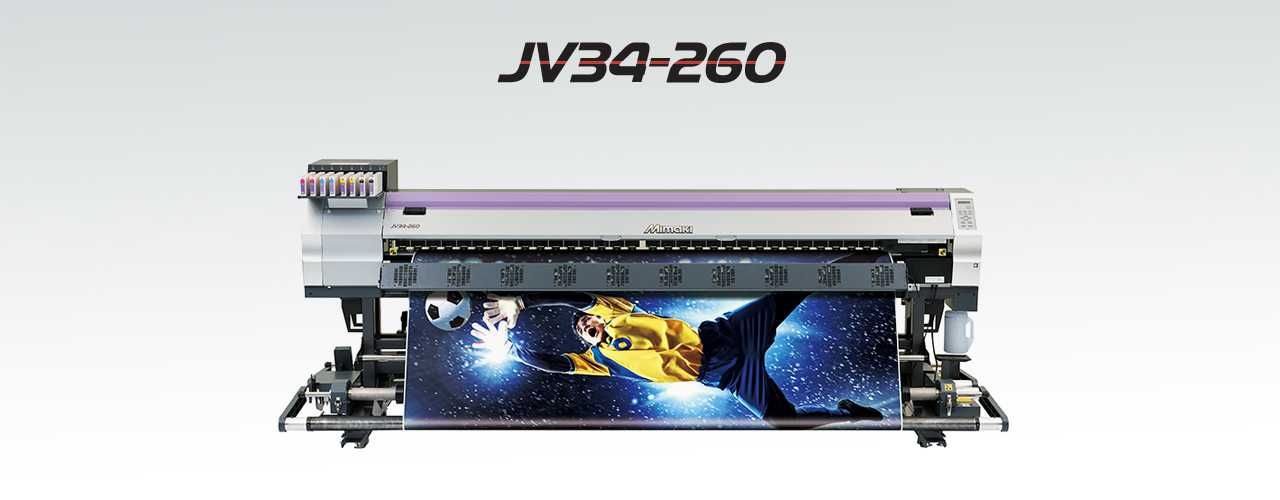 Drukarka  Mimaki JV34 sublimacja - solvent 2,6 m nowe głowice DX6