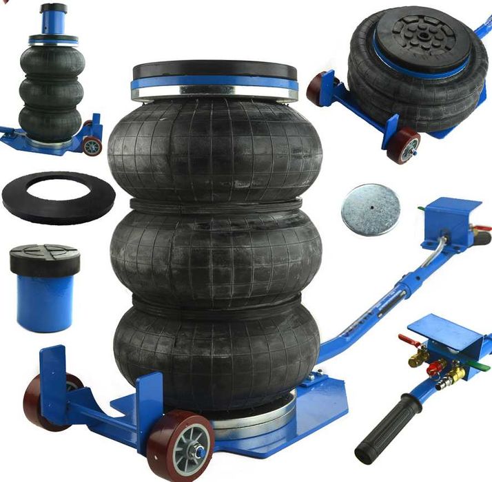 Podnośnik Samochodowy Pneumatyczny Bałwanek 3,5T Eurotec Germany +Guma