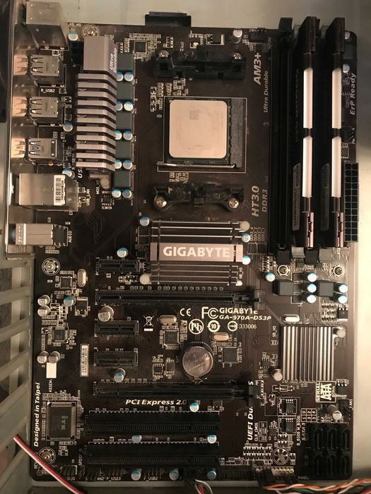 комплект мать AM3+ проц память