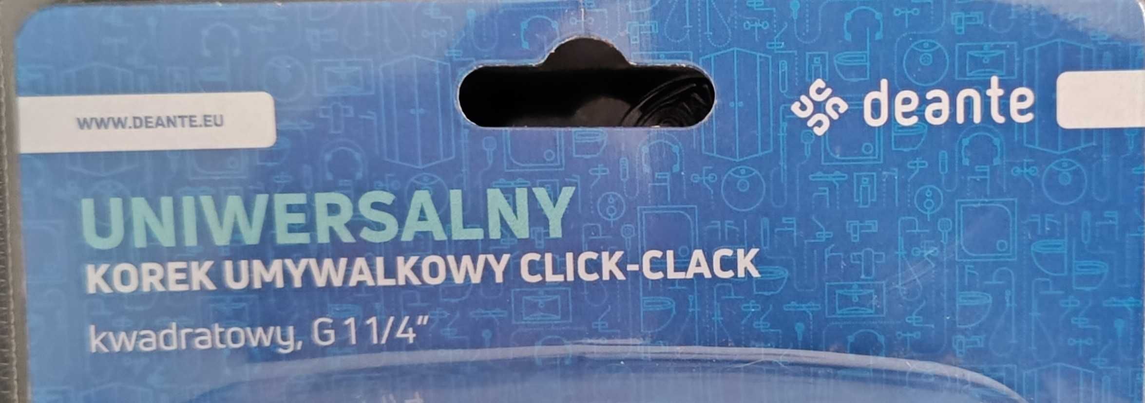 Deante Click-Clack korek do umywalki czarny mat