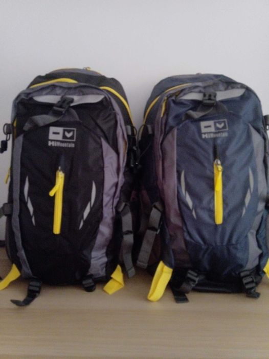 Granatowo-szary plecak turystyczny Terra HiMountain 55x33x20cm poj.35L