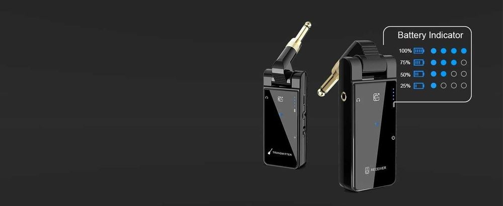 1Mii Bezprzewodowy system gitarowy M2, nadajnik gitarowy 5,8 GHz,