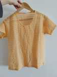 Blusa laranja arejada, tamanho XL/42