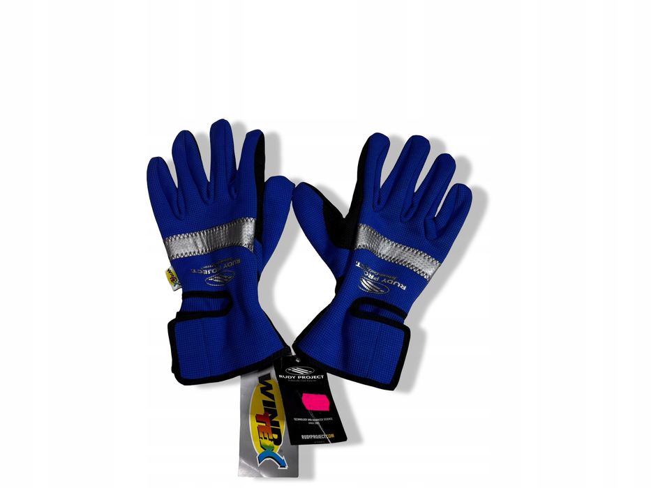 Rękawiczki rowerowe RUDY PROJECT rozmiar L zimowe ciepłe niebieskie