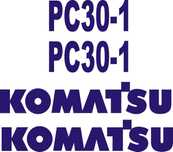 KOMATSU PC09 lub PC30-1 naklejka koparki ładowarka wózek widłowy