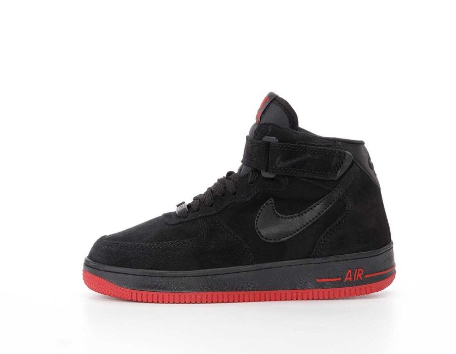 Мужские зимние замшевые кроссовки Nike Air Force 1 High зимові найк