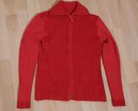 Sweter kardigan czerwony 140 146