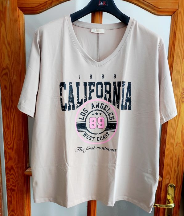 Damska bluzka krótki rękaw plus size firmy WAWA