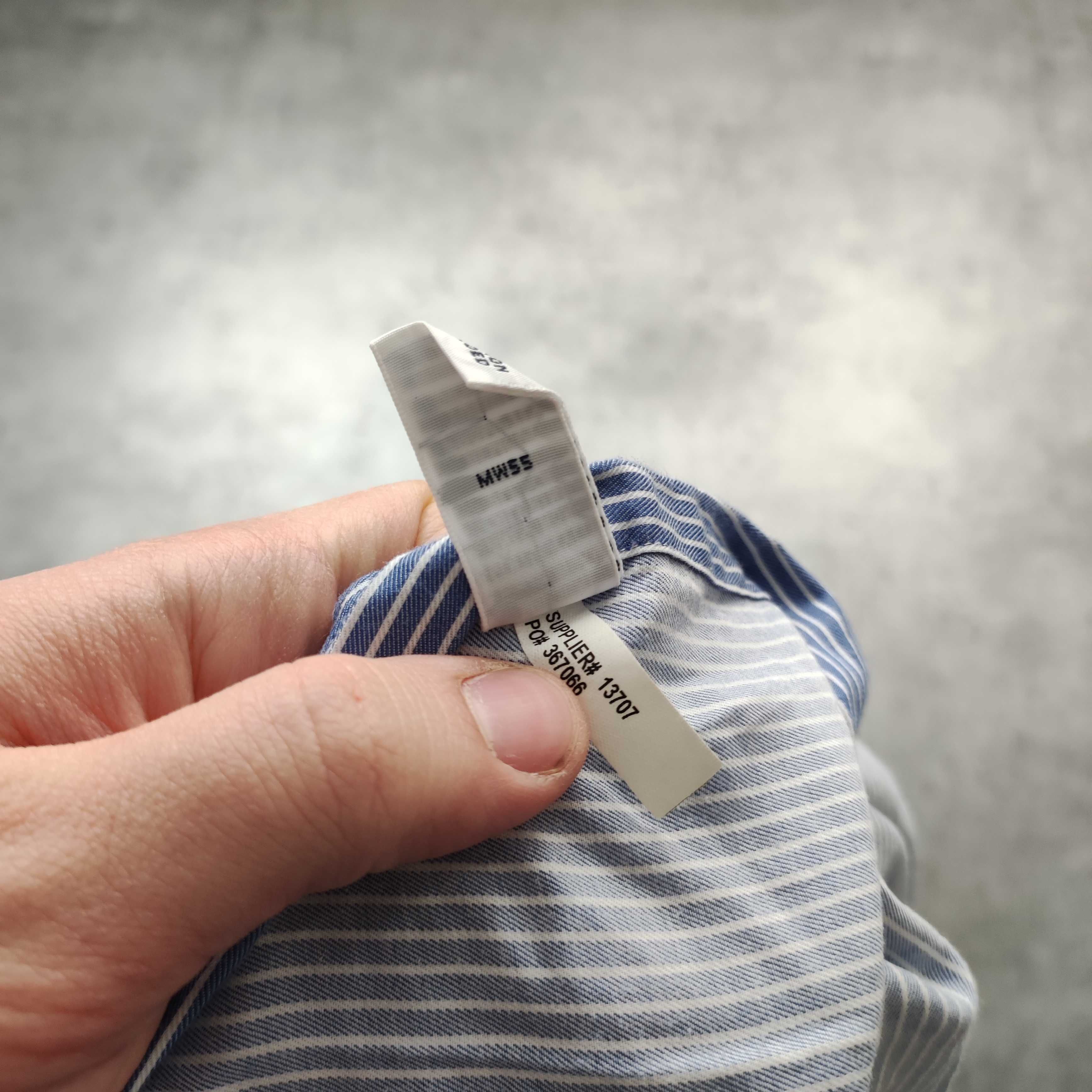 MĘSKA Elegancka PREMIUM Bawełna Koszula Paski Polo Ralph Lauren KlasS