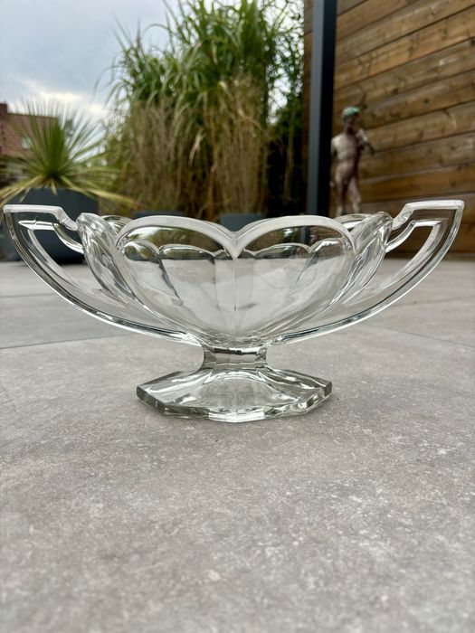 Piękna Duża Kryształowa Żardiniera Waza Art Deco w odealnym stanie Top