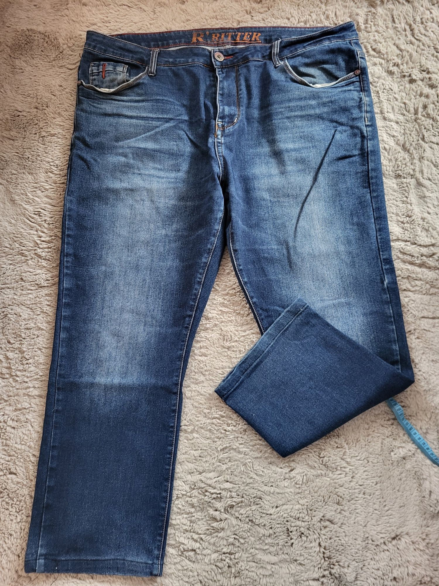 Spodnie jeansowe XXL Pas 110-120