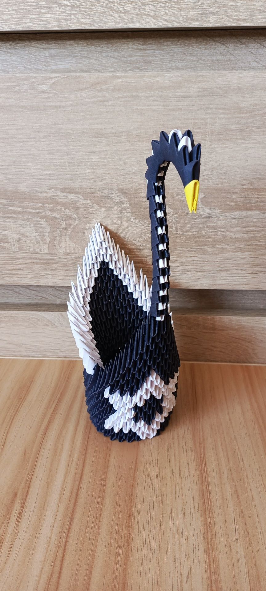 Łabędzie origami modułowe różne wzory