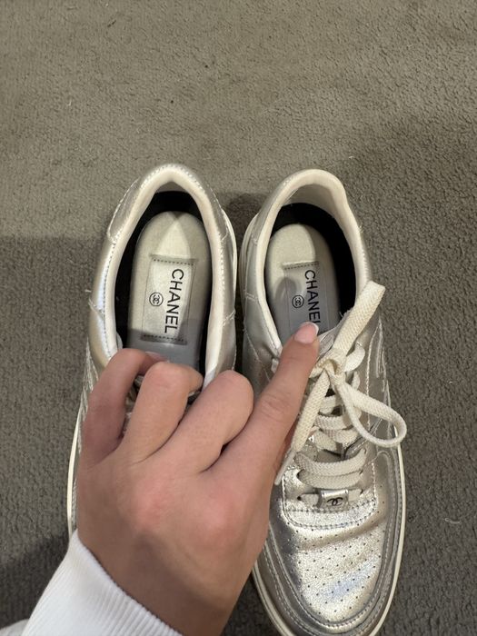 Кеди срібляні Chanel