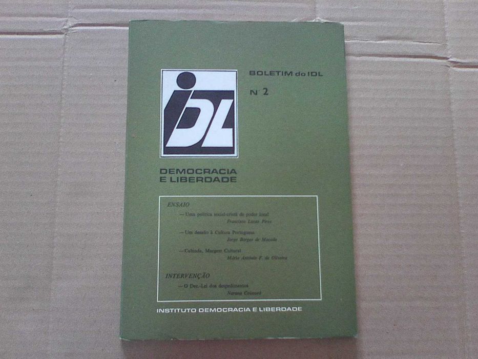Democracia E Liberdade, Boletim Do Idl Nº 2.