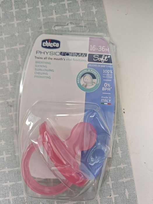 Силіконова пустушка Chicco Physio Soft (від 16 до 36 місяців, рожева).