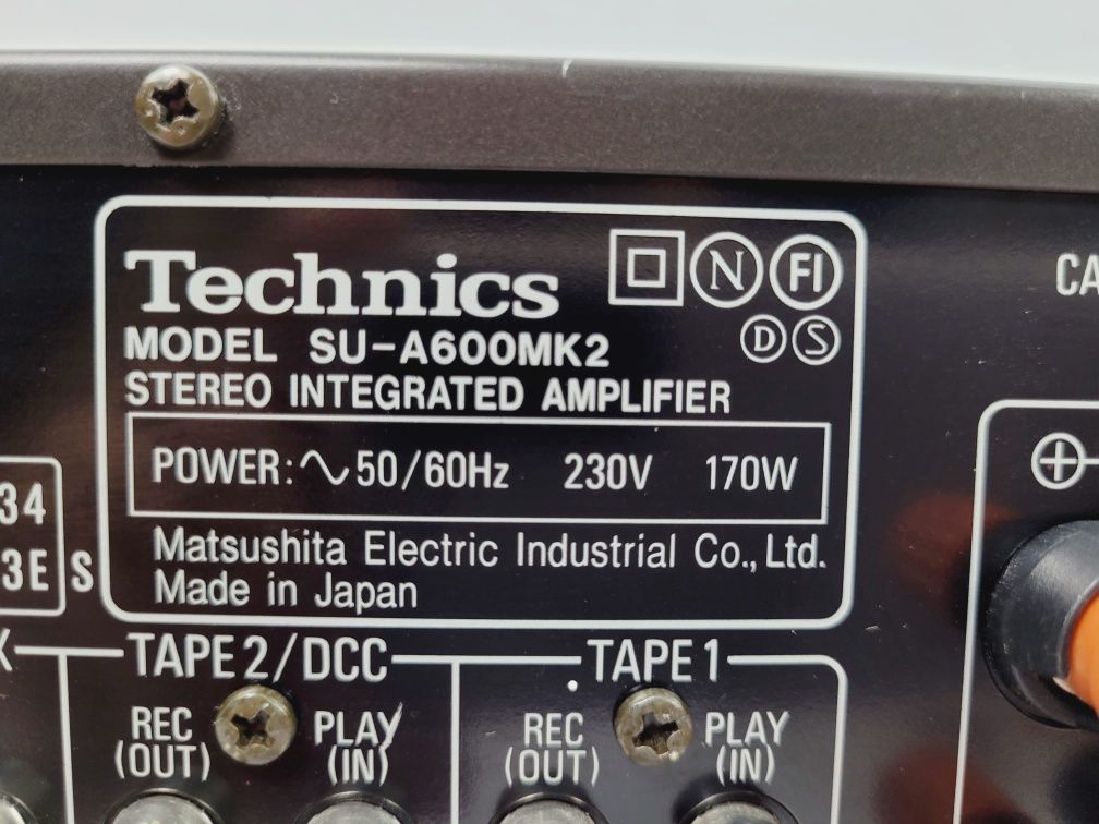 Technics SU a600 mk II Wzmacniacz stereo Japan