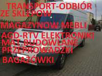 TRANSPORT odbior ze sklepow Mebli Agd-rtv elektronki mat.-budowlane