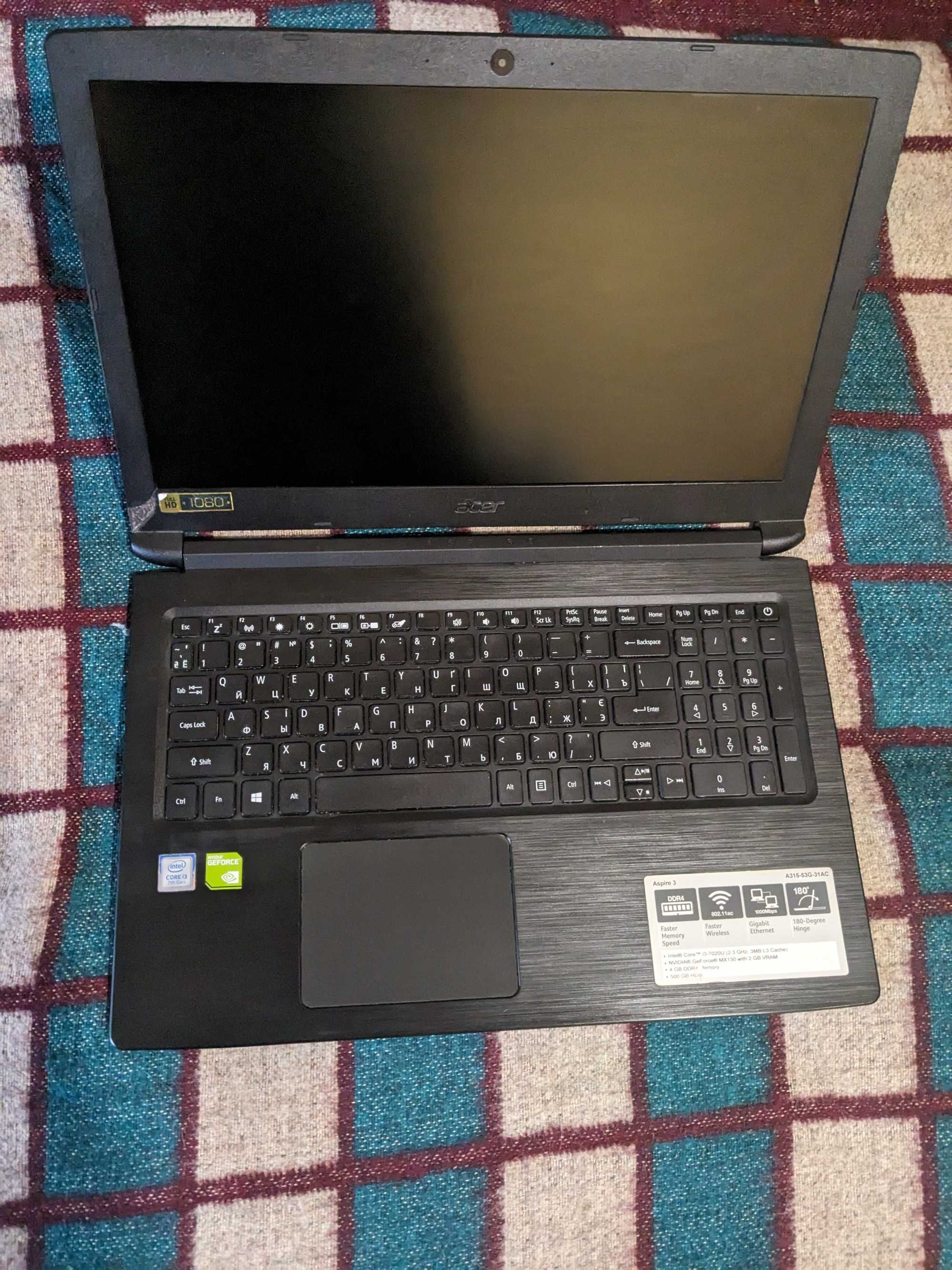 Ноутбук Acer Aspire 3 A315-53G-31AC