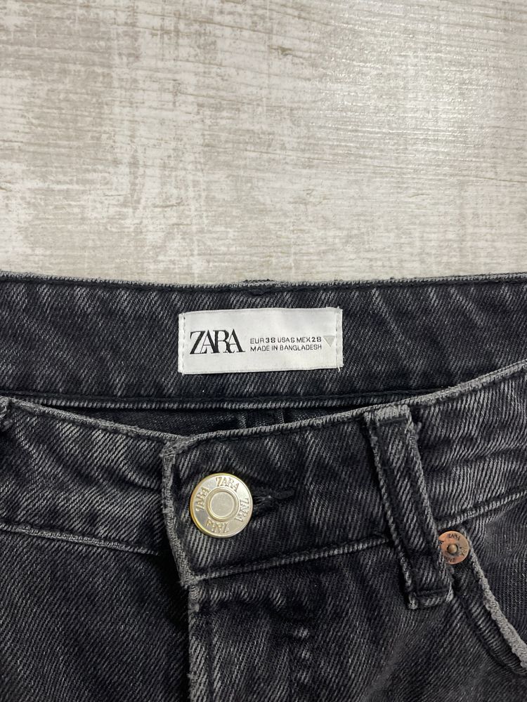 Джинсы Zara свободные джинси Zara черные