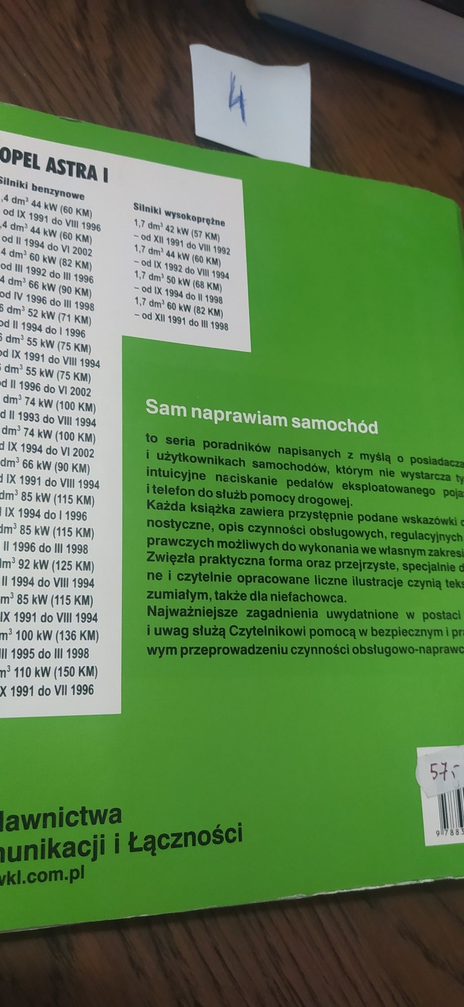 H. R. Etzold Opel Astra Sam naprawiam samochód