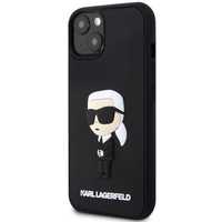 Etui Karl Lagerfeld 3D Rubber Ikonik do iPhone 14, Czarne