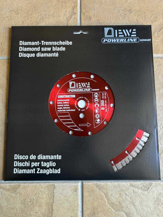 Tarcza diamentowa P-Line Construction 350/20 i 350.25,4 - wentylowana