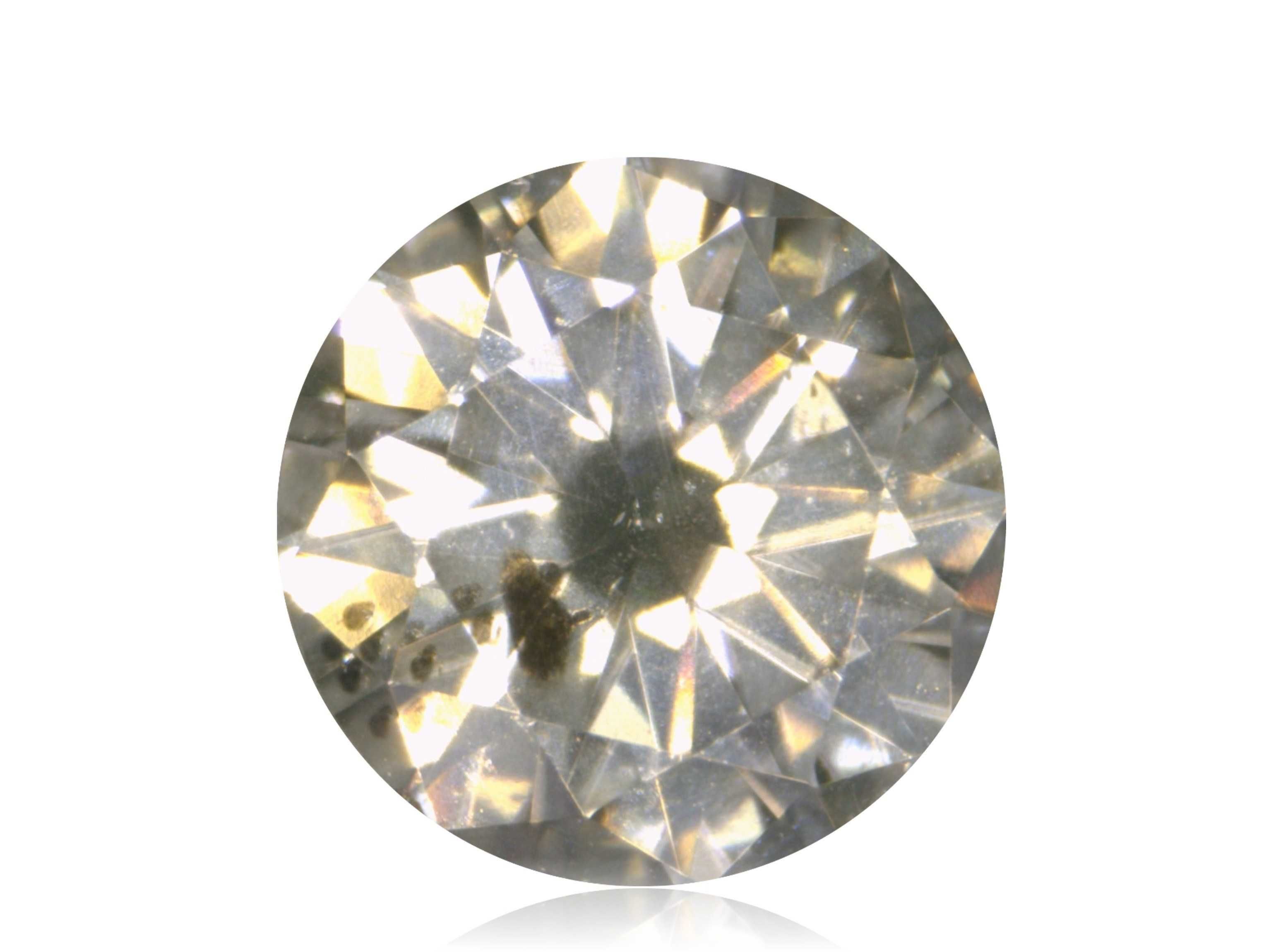 Naturalny Diament 0.06ct Żółty Brylant I1