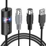 Kabel USB MIDI Kabel Midi USB Konwerter interfejsu Midi