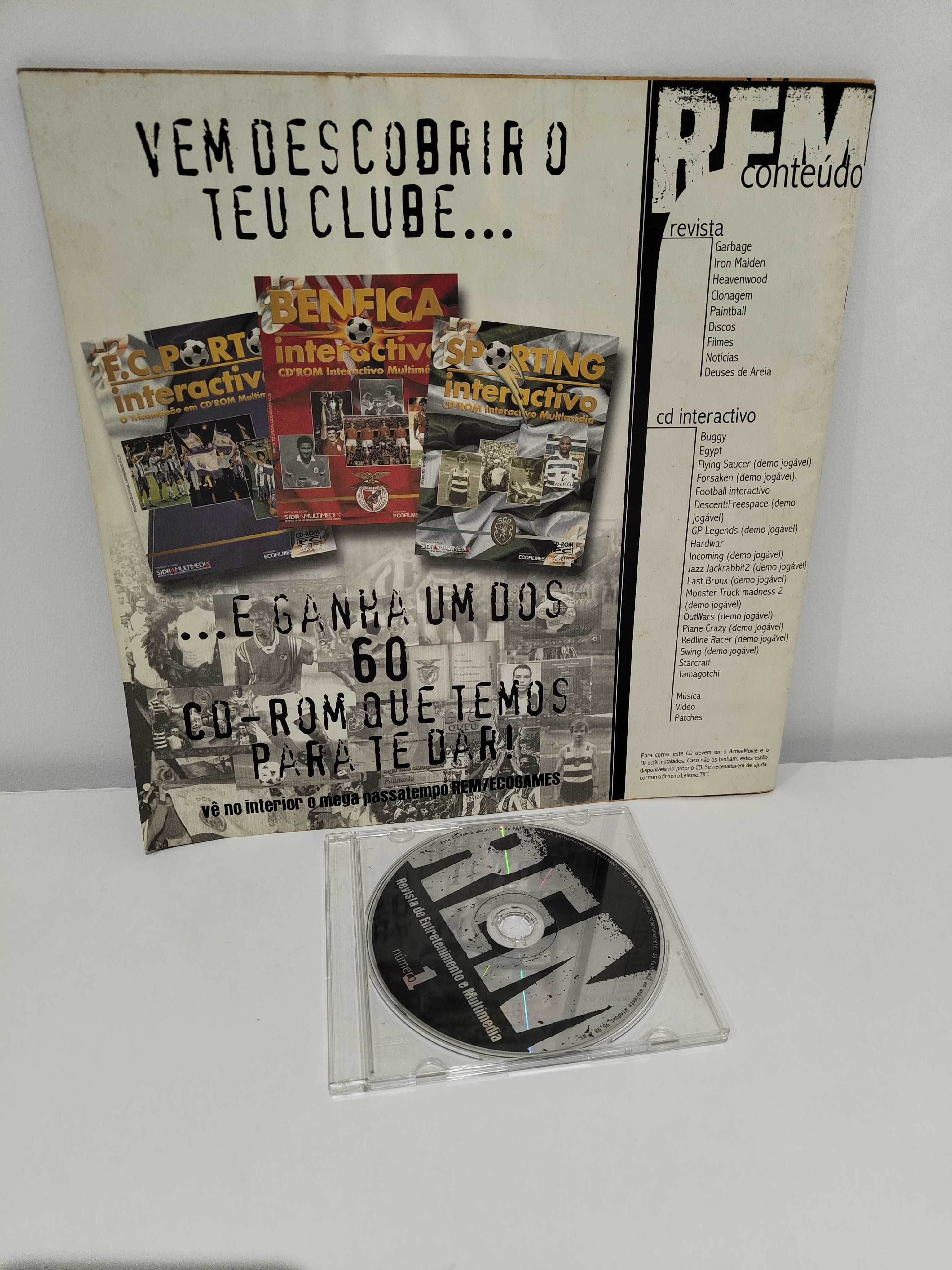 REM - Revista de Entretenimento e Multimédia (#1, 1998, raro)