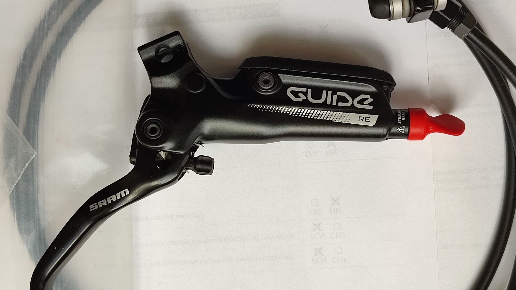 Hamulec Sram Guide RE cztero tłoczkowy