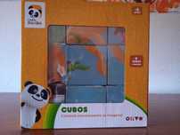Puzzle em cubos do panda