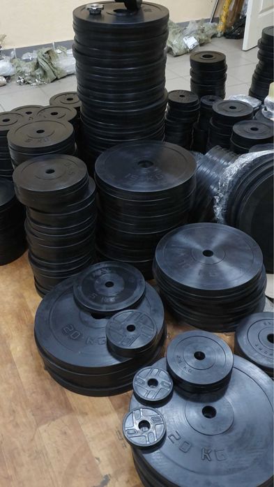 Млинці 50мм 27-25мм для штанги в резині блины