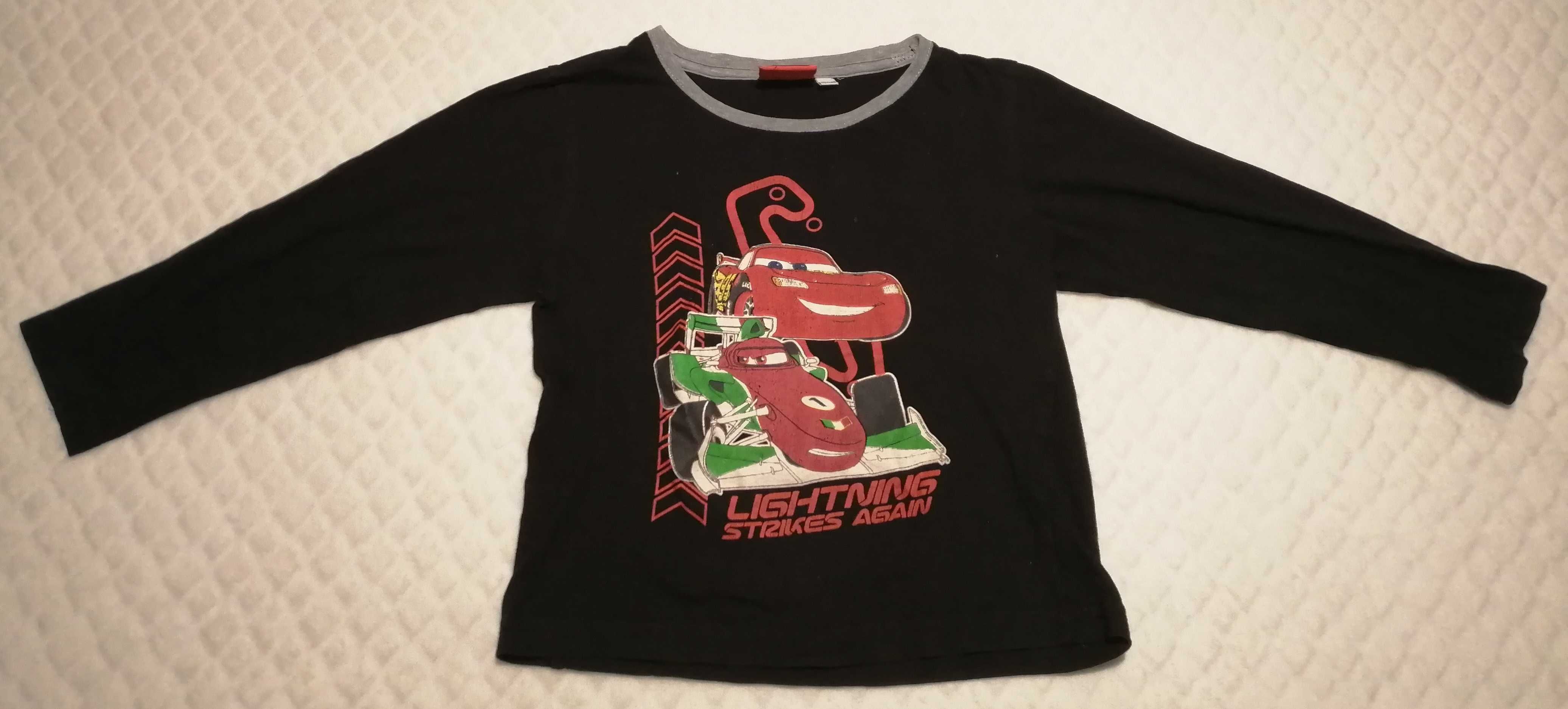 Koszulka chłopięca, długi rękaw, Disney, Cars, 116-122 (Odzież)