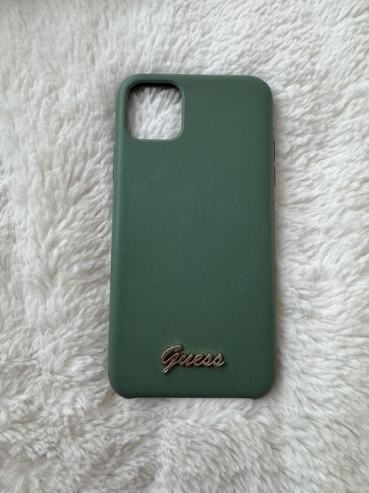 Etui GUESS iPhone 11 Pro Max – zielone, silikonowe