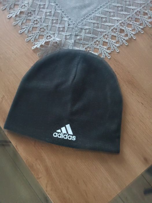 Czapka zimowa męska z polarem w środku kolor grafitowy