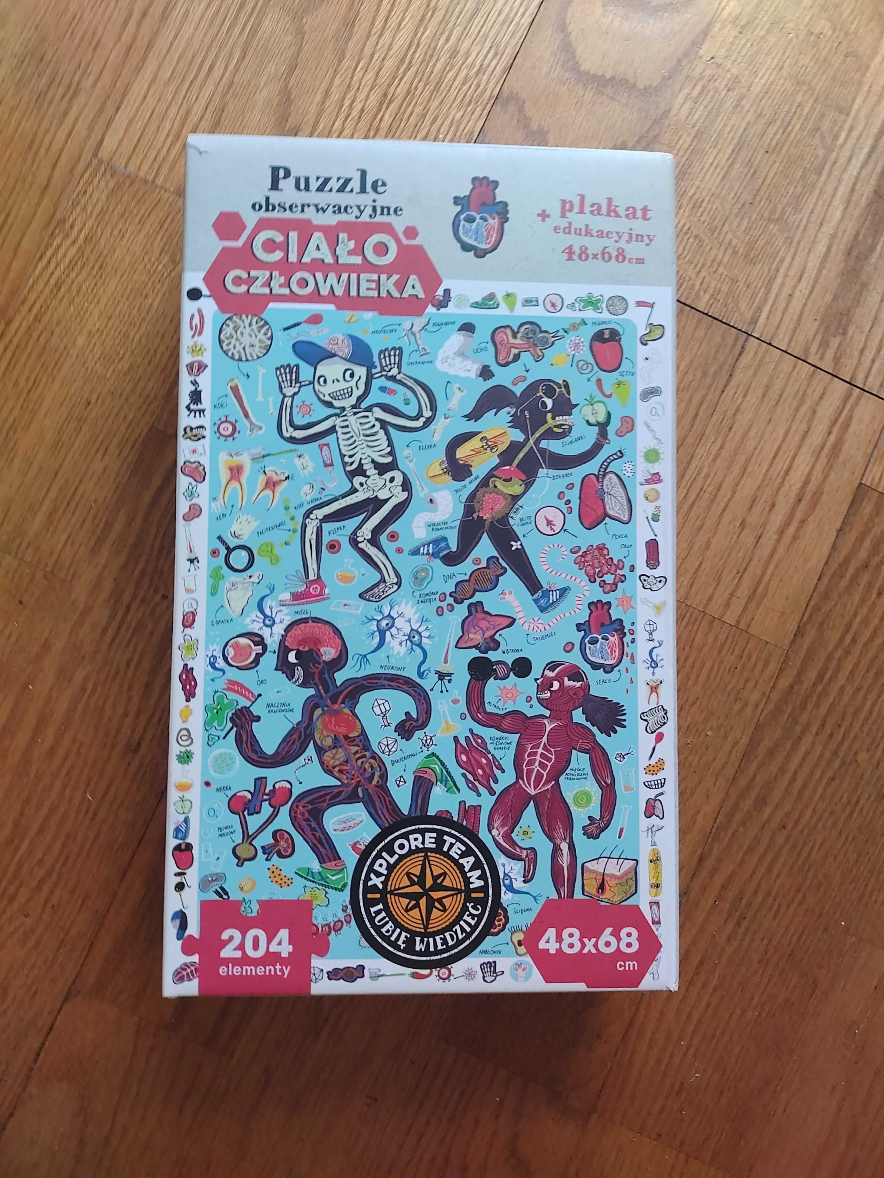 CzuCzu. Xplore Team. Puzzle obserwacyjne. Ciało człowieka