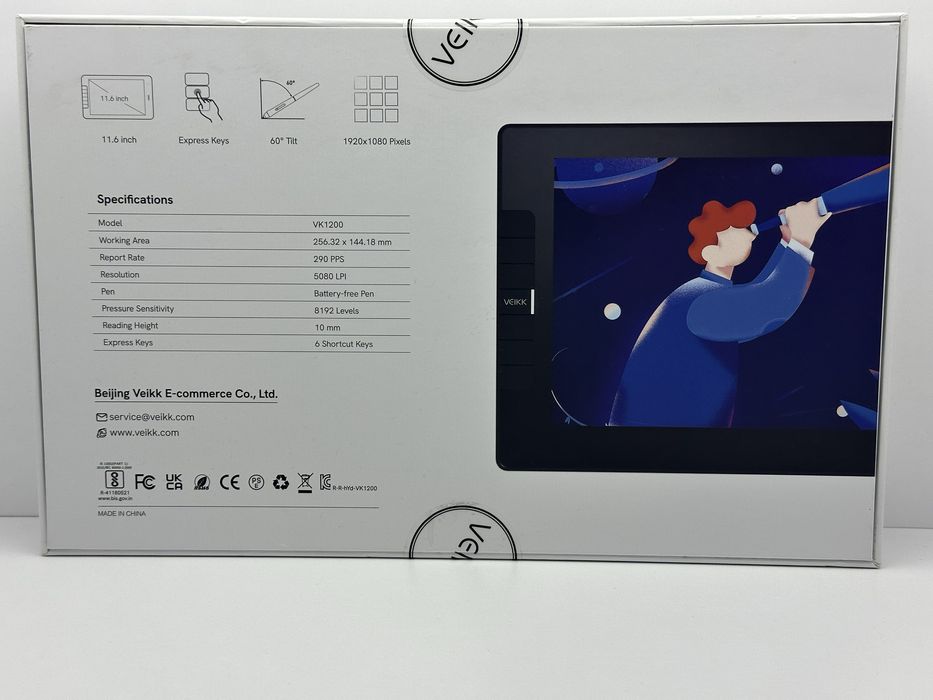 Графический планшет VEIKK VK1200
