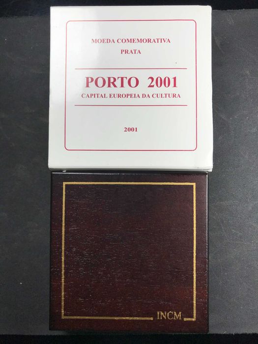 500 Escudos 2001 Prata Proof - Porto Capital Europeia da Cultura