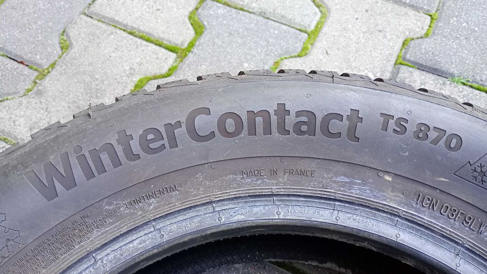 2x 195/65R15 Continental WinterContact TS870 Zima Używane FV Siedlce