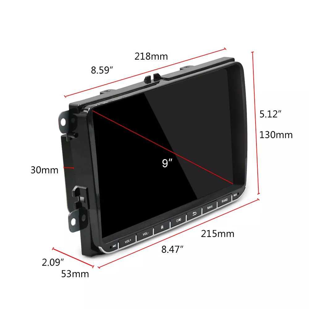 Auto radio Android, 2 din, Gps,Novo, para VW/polo/Passat/ Seat/ Toledo